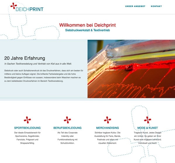 deichprint website pixelwerft kiel