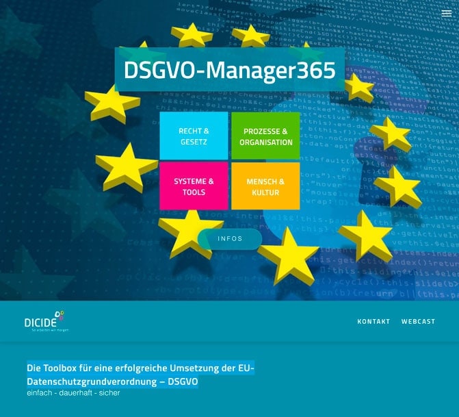 dsgvo manager website pixelwerft isachsen