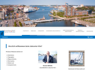 Internetseite Jobcenter Kiel Behörden