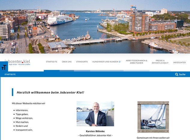 jobcenter kiel website pixelwerft isachsen